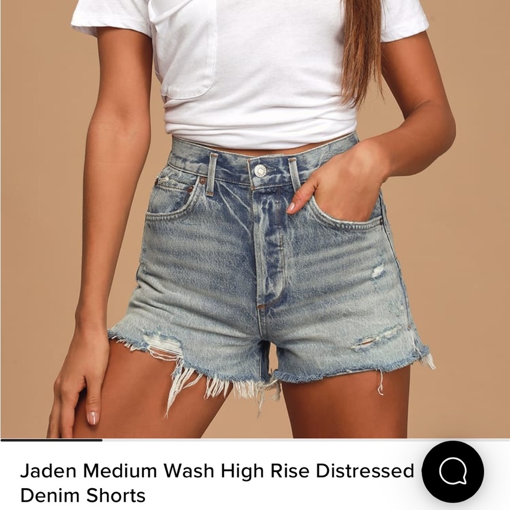 Agolde Jaden shorts medium wash